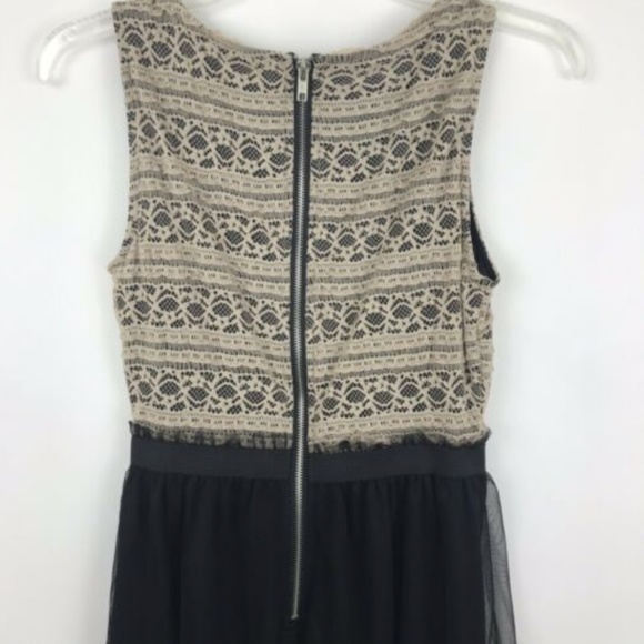 Speckless Black Tan Sleeveless Tool Mini Dress - Picture 6 of 7